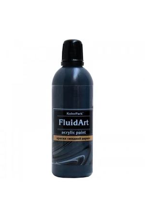 Краска KolerPark fluid art черный 80 мл