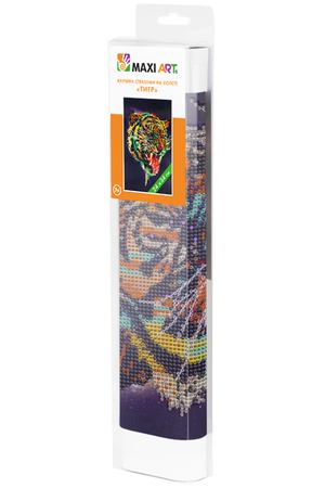 Картина стразами на холсте Maxi Art тигр 24х34 см