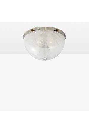 Serein Polished Nickel / White Glass Потолочный накладной светильник M