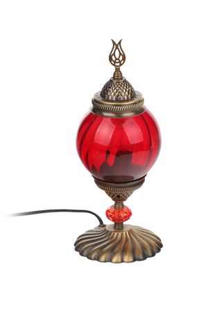 Лампа настольная Exotic мозайка красная, 30х15 см