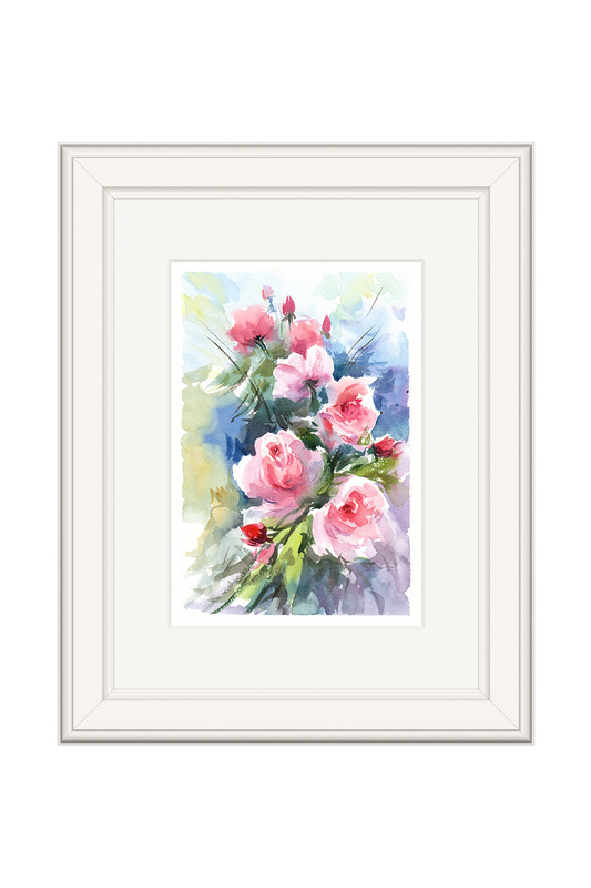 Где купить Картина "Розовые розы" OLGA GLAZUNOVA Olga Glazunova 
