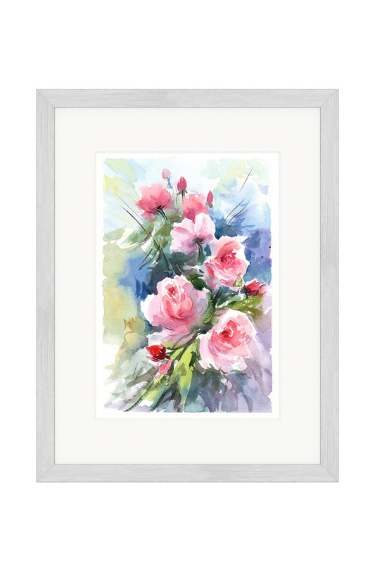 Где купить Картина Розовые розы OLGA GLAZUNOVA Olga Glazunova 