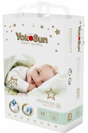YokoSun трусики Premium M (6-10 кг) 56 шт белый
