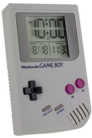 Часы настольные Paladone Game Boy Alarm Clock белый