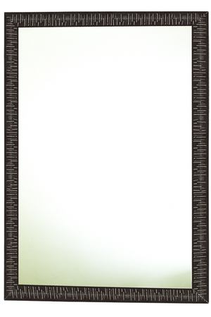 зеркало в раме МЕЛОДИЯ 400x500мм коричневое пластик