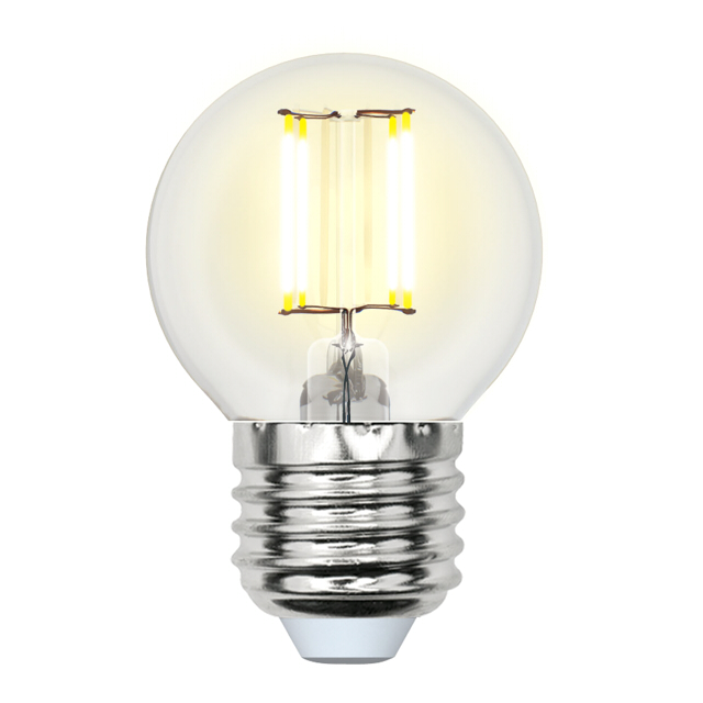 Где купить лампа филоментная UNIEL 7,5Вт E27 4000К шар белый свет Uniel 