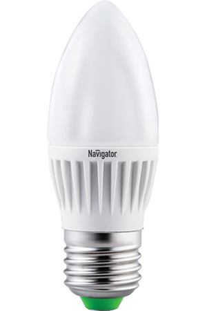 лампа светодиодная NAVIGATOR 7Вт E27 525Лм 2700К свеча
