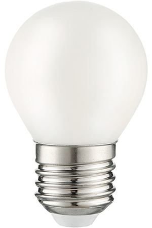 лампа филаментная GAUSS 9Вт Е27 LED 590Лм 3000К G45 milky шар