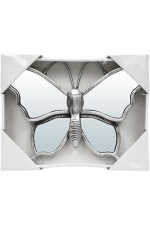 зеркало Баттерфляй 250х250мм серебрянный пластик/стекло