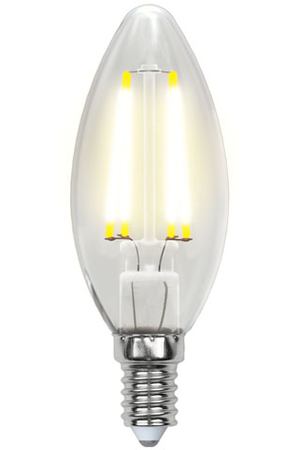 лампа филаментная UNIEL 7,5Вт E14 4000К свеча белый свет