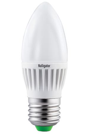 лампа светодиодная NAVIGATOR 7Вт E27 560Лм 4000К свеча
