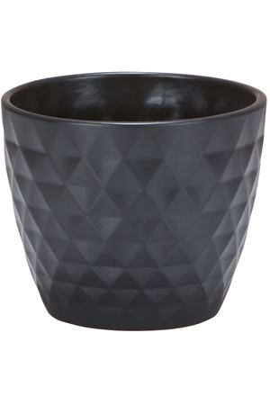 кашпо керамическое Anthrazit 832 d16см 1,43л черный