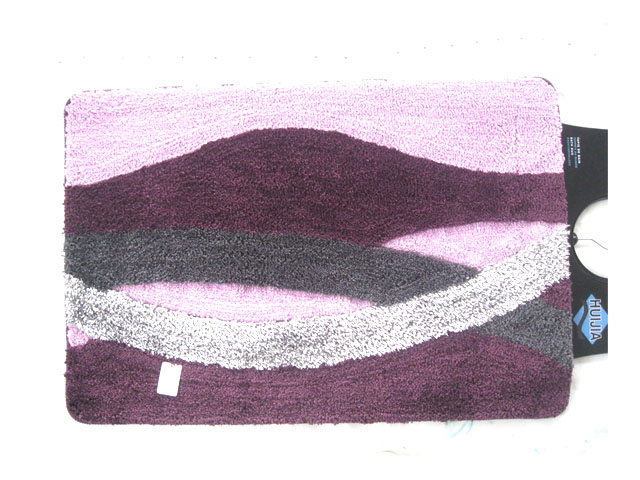 Где купить коврик для ванной Альбина, 60х100 см, фиолетовый Без бренда 