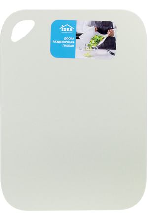 доска разделочная IDEA Гибкая 35х25см прямоугольная пластик белый ротанг