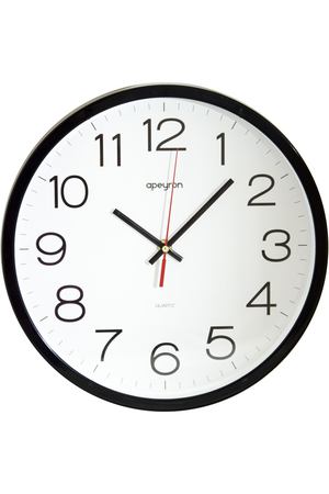 часы настенные APEYRON PL1712502 пластик черный/белый
