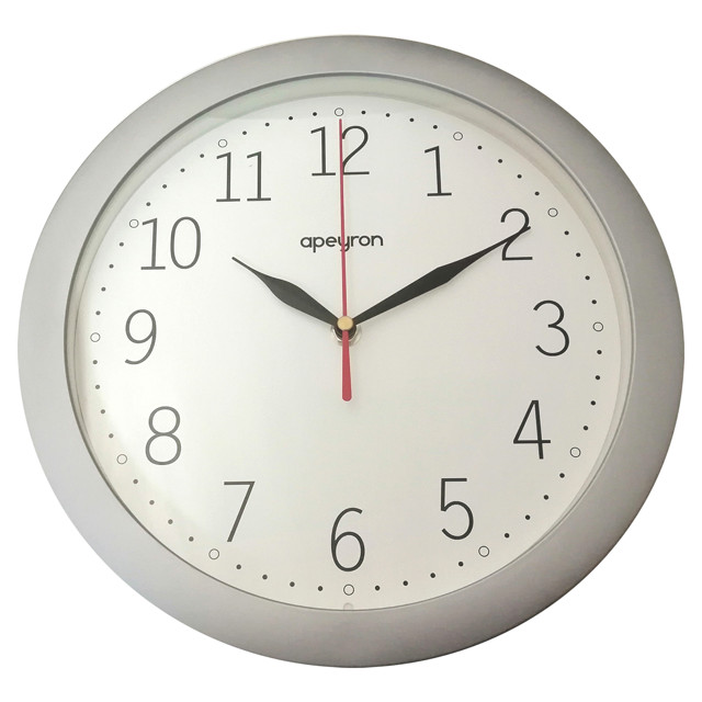 Где купить часы настенные APEYRON PL01.006 пластик серый/белый Apeyron 
