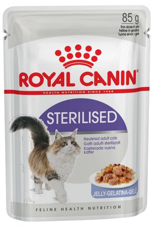 корм для кошек ROYAL CANIN в желе 85г для стерилизованных