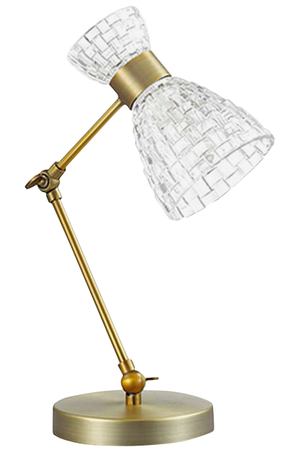 лампа настольная LUMION Jackie E14 40Вт стекло античная бронза