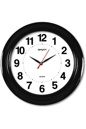 часы настенные APEYRON PL20-212 пластик черный/белый
