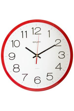 часы настенные APEYRON PL1712505 пластик красный/белый