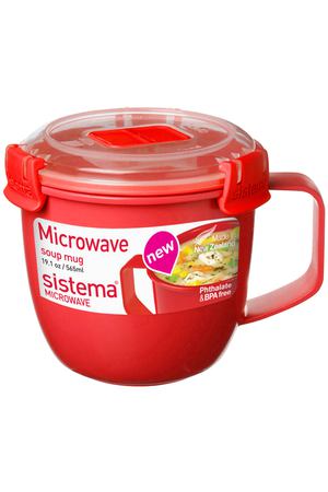 кружка SISTEMA Microwave 565мл 4 замка суповая пластик