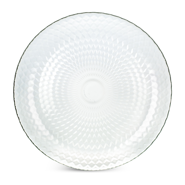 Где купить тарелка OSZ Идиллия 25см обеденная стекло Без бренда 