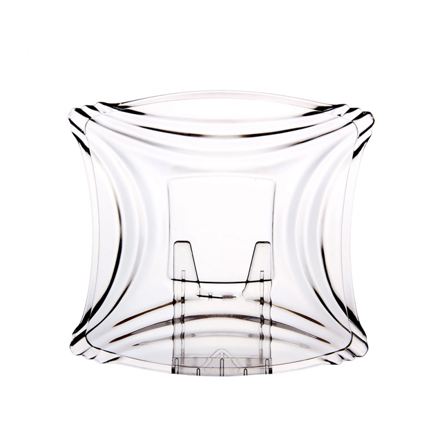 Где купить тарелка Ladan 22,5см квадратная стекло Без бренда 