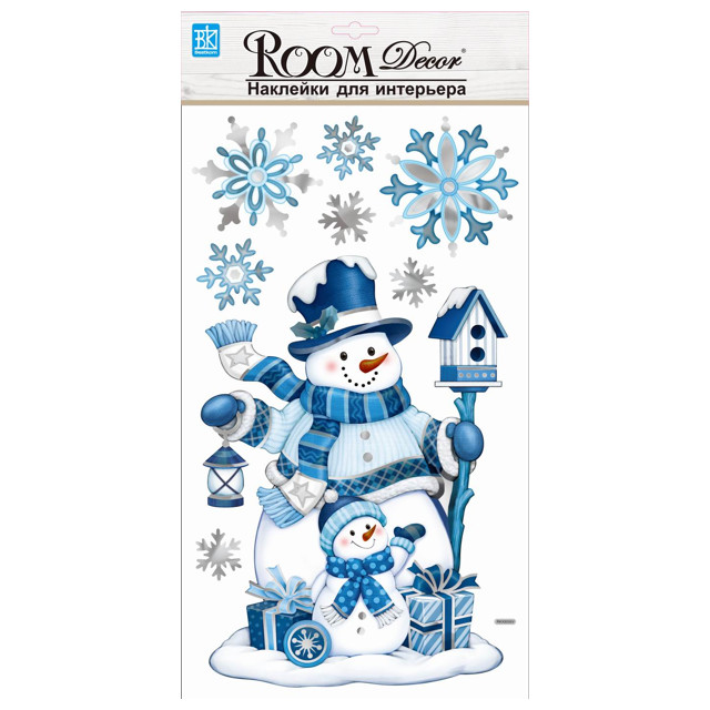 Где купить наклейка ROOMDECOR Два снеговика 24х41см, арт.RKX8005 Roomdecor 