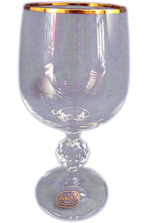 набор бокалов CRYSTALEX Клаудия отводка золотом 6шт 230мл вино стекло