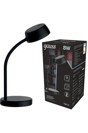 лампа настольная GAUSS Qplus LED 8Вт 600Лм 4000К 170-265В диммируемый черный