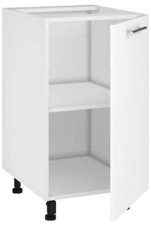 шкаф напольный Белый глянец 450х520х820мм 1 дверь МДФ/ЛДСП