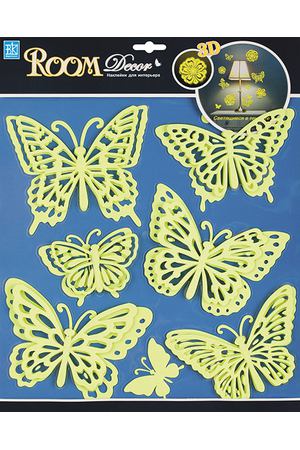 наклейка ROOMDECOR Сказочные бабочки 30,5х30,5см, арт.RCA 3803