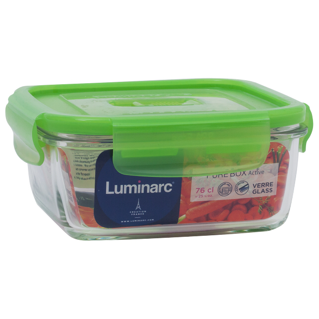 Где купить контейнер LUMINARC Purebox Aктив 0,76л 15х7см квадратный стекло, пластик микс цвета Luminarc 