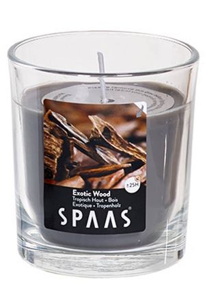 свеча в стакане SPAAS Экзотическое дерево 7х8,3см 25ч/г ароматизированная