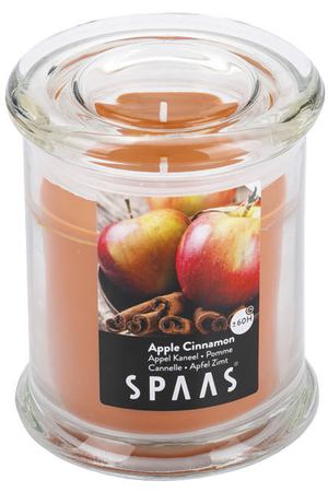 свеча в стакане SPAAS Премиум Яблоко с корицей 9х11см 60ч/г ароматизированная