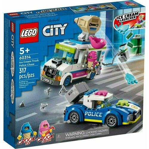 Где купить Конструктор LEGO City Погоня полиции за грузовиком с мороженым Lego 