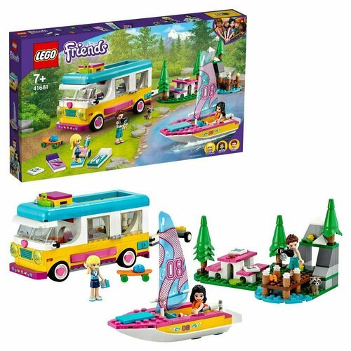 Где купить Конструктор LEGO Friends Лесной дом на колесах и парусная лодка Lego 
