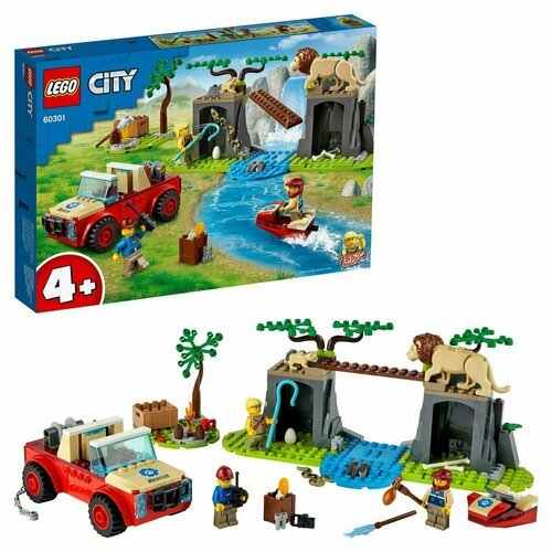 Где купить Конструктор LEGO City Спасательный внедорожник для зверей Lego 