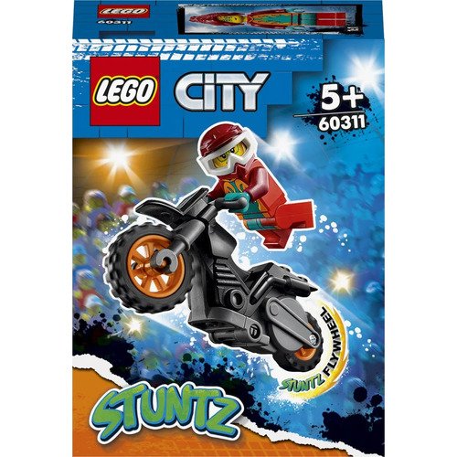 Где купить Конструктор LEGO City Огненный трюковый мотоцикл Lego 