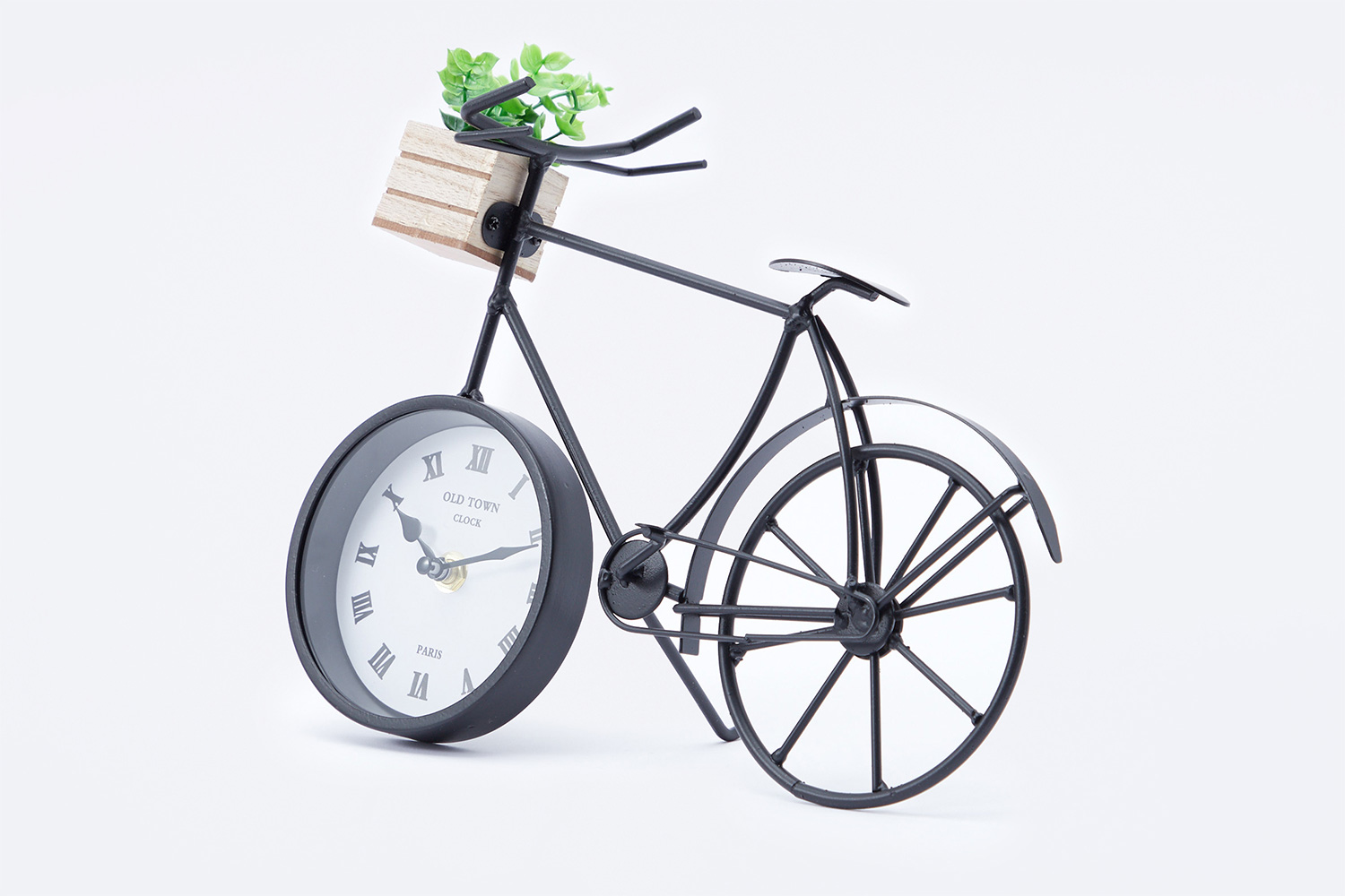 Где купить Часы настольные Велосипед с суккулентом Hoff 