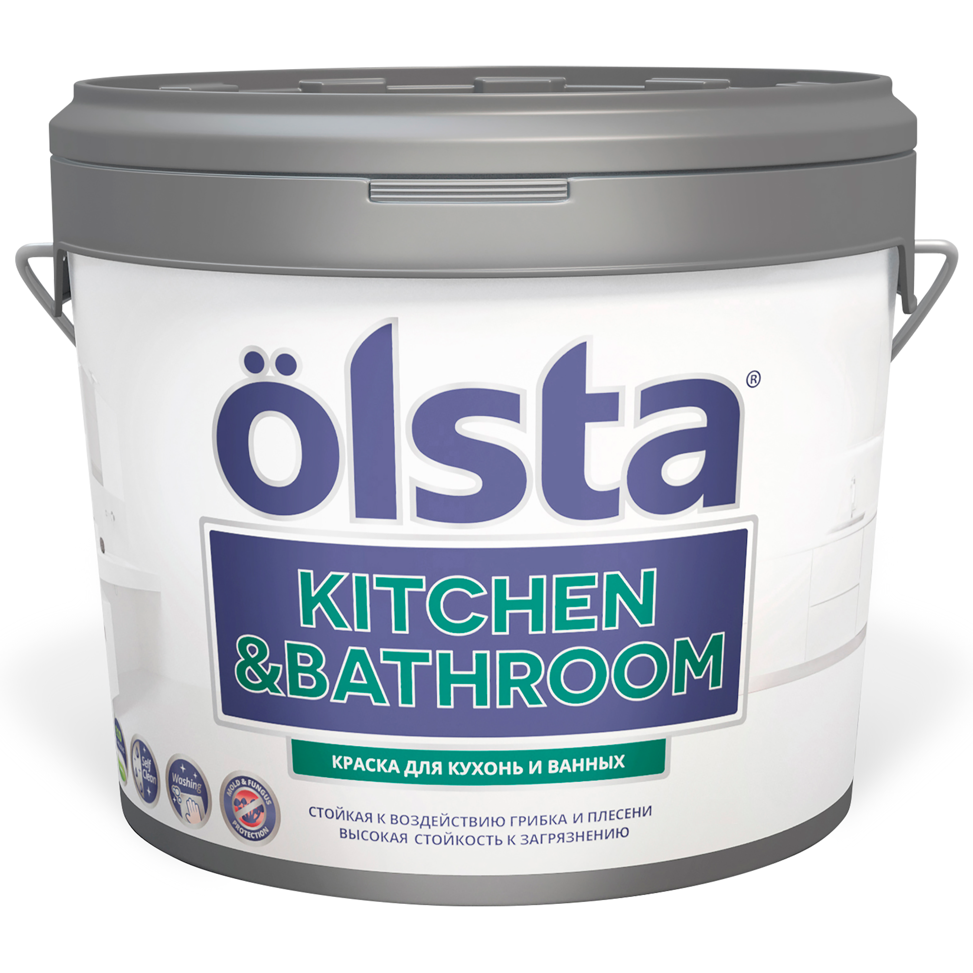 Где купить Краска для кухонь и ванных акриловая Olsta kitchen&bathroom a2.7л Olsta 