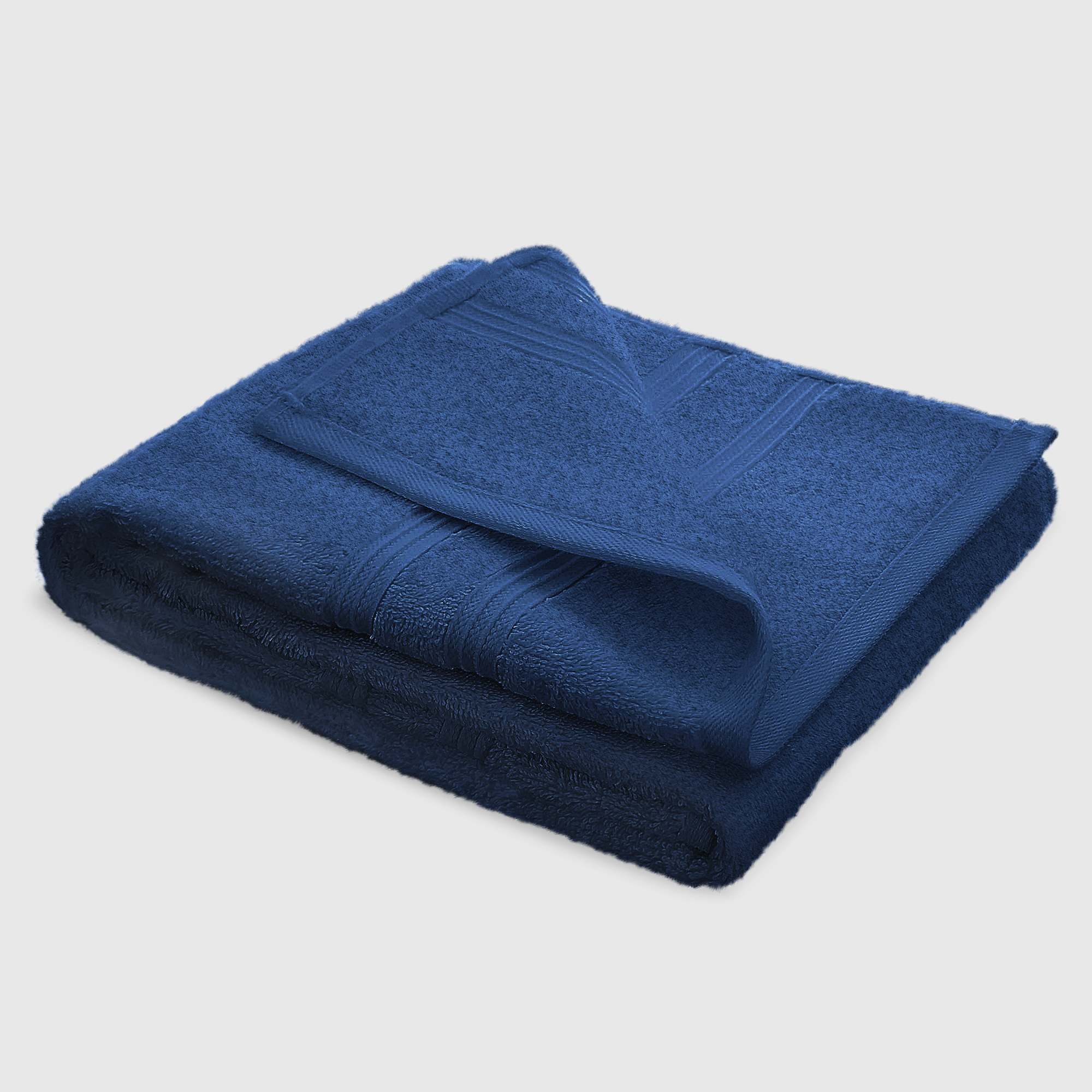 Где купить Махровое полотенце Bahar Тёмно-синие 50х100 см Bahar 