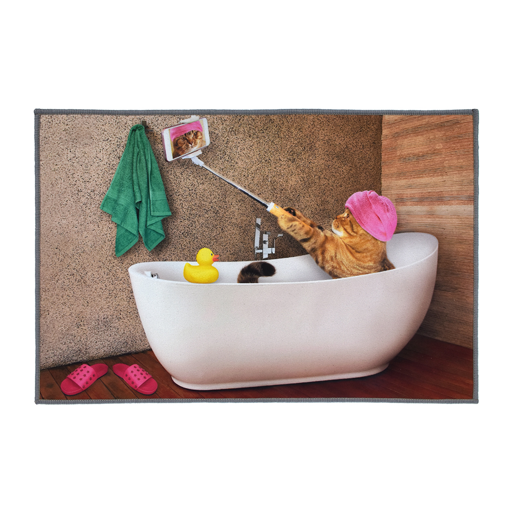 Где купить Коврик для ванной влаговпитывающий Vortex Velur Spa Инстакот разноцветный 40х60 см Vortex 