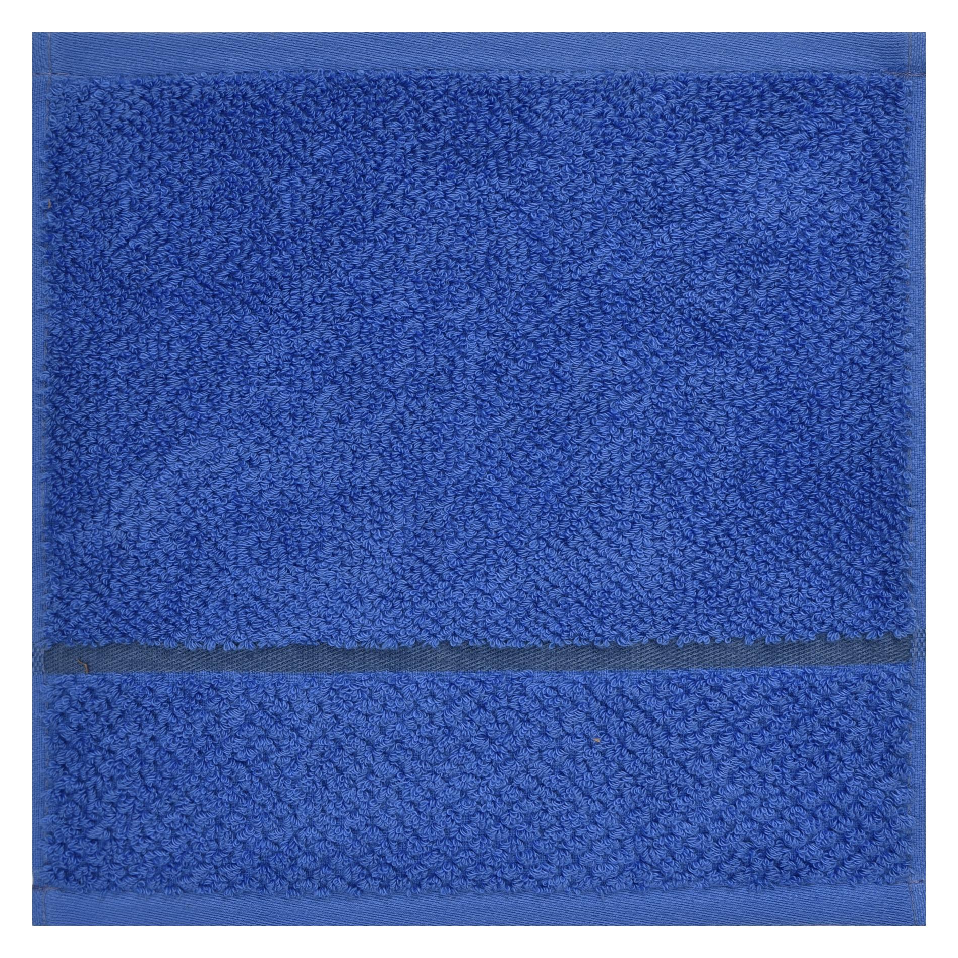 Где купить Махровое полотенце Cleanelly Fiordaliso синее 30х30 см Cleanelly 