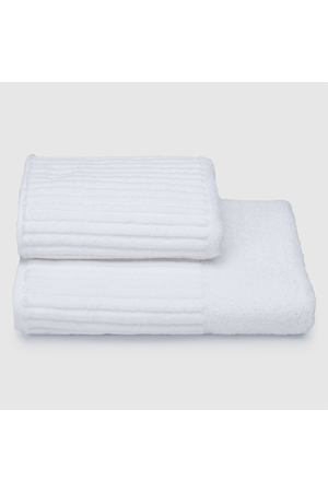 Махровое полотенце Cleanelly Basic Cascata белое 50х90 см