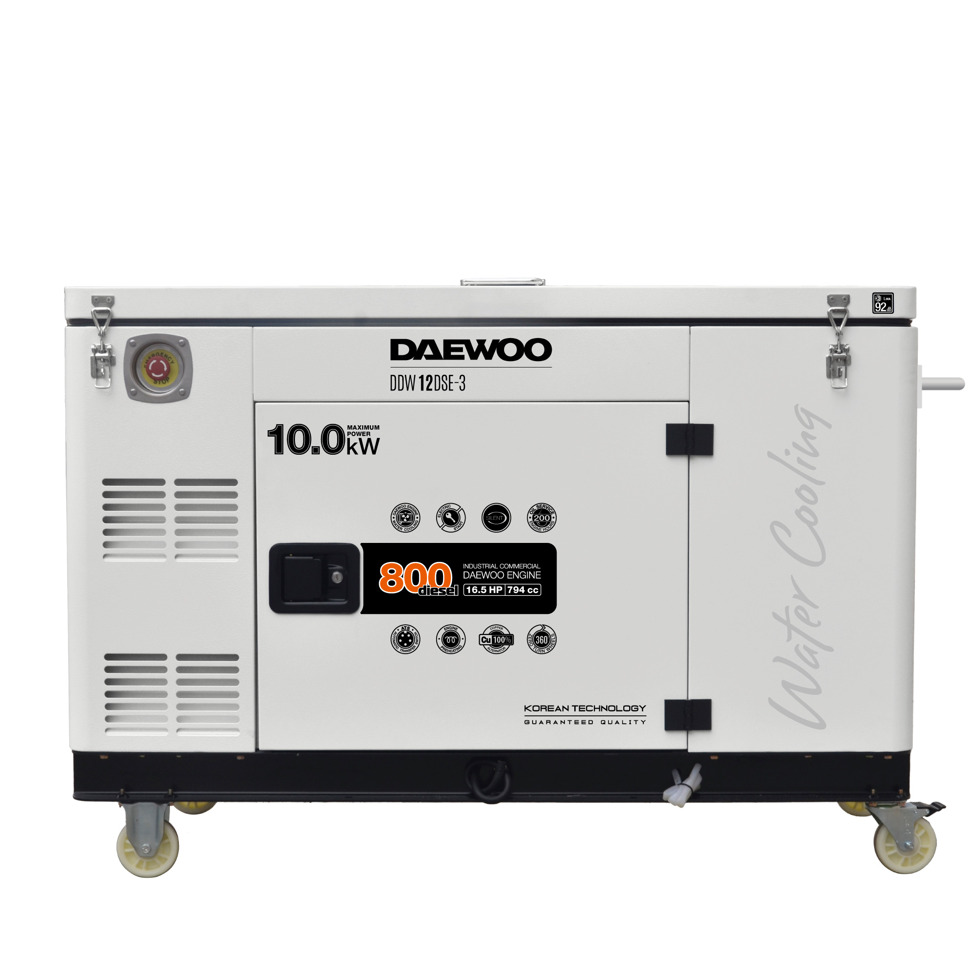 Где купить Генератор дизельный с водяной системой охлаждения DAEWOO DDW 12 DSE-3 Daewoo 