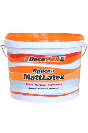 Краска Decotech Mattlatex влагостойкая 10 9 л