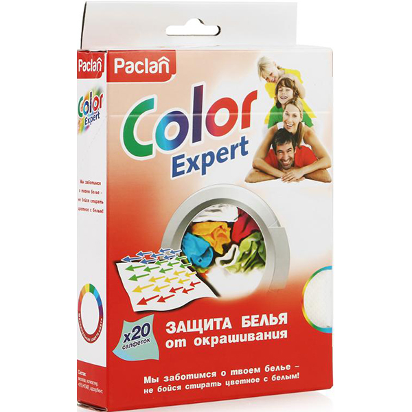 Где купить Салфетки для стирки Paclan Color Expert 20 шт Paclan 