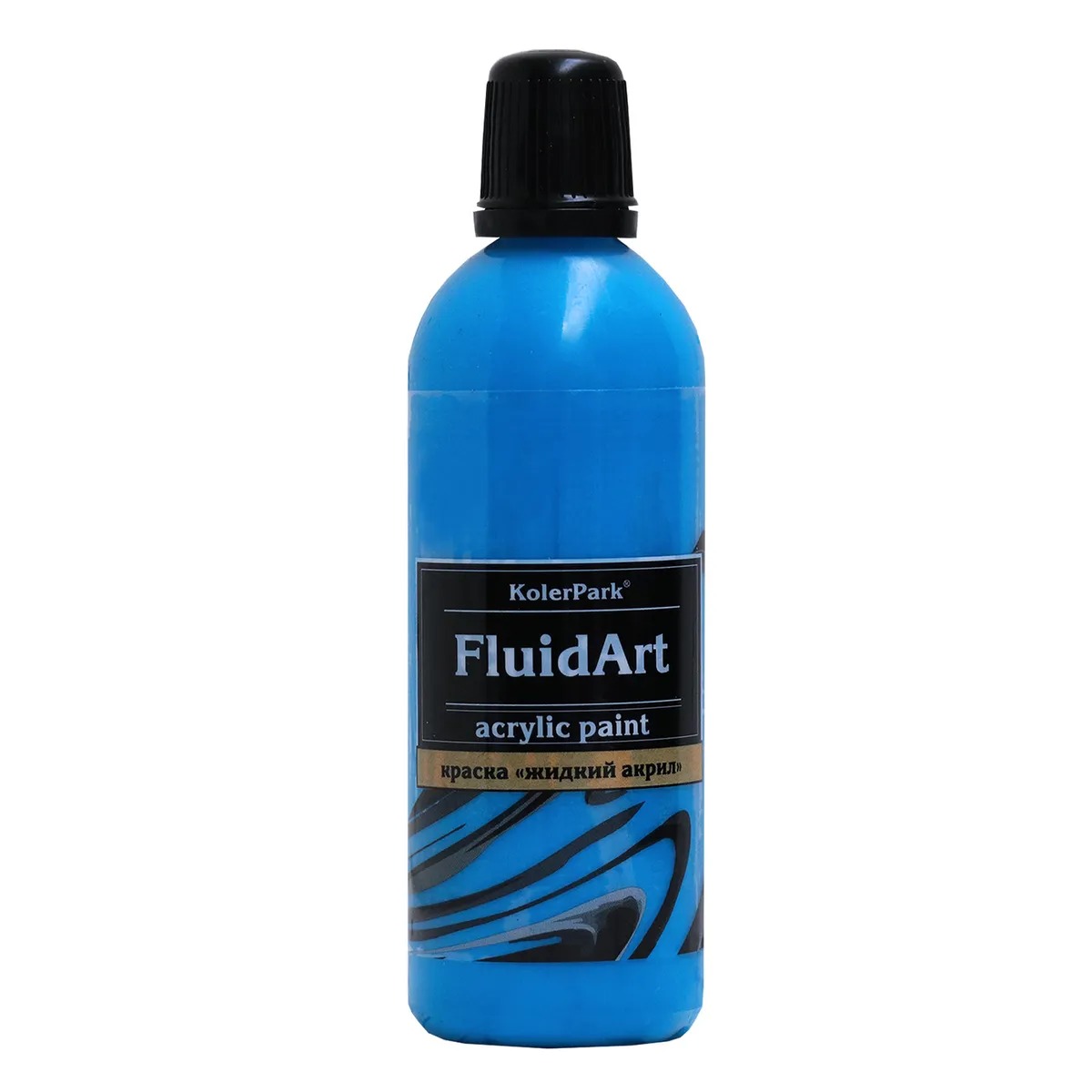 Где купить Краска KolerPark fluid art голубой 80 мл KolerPark 