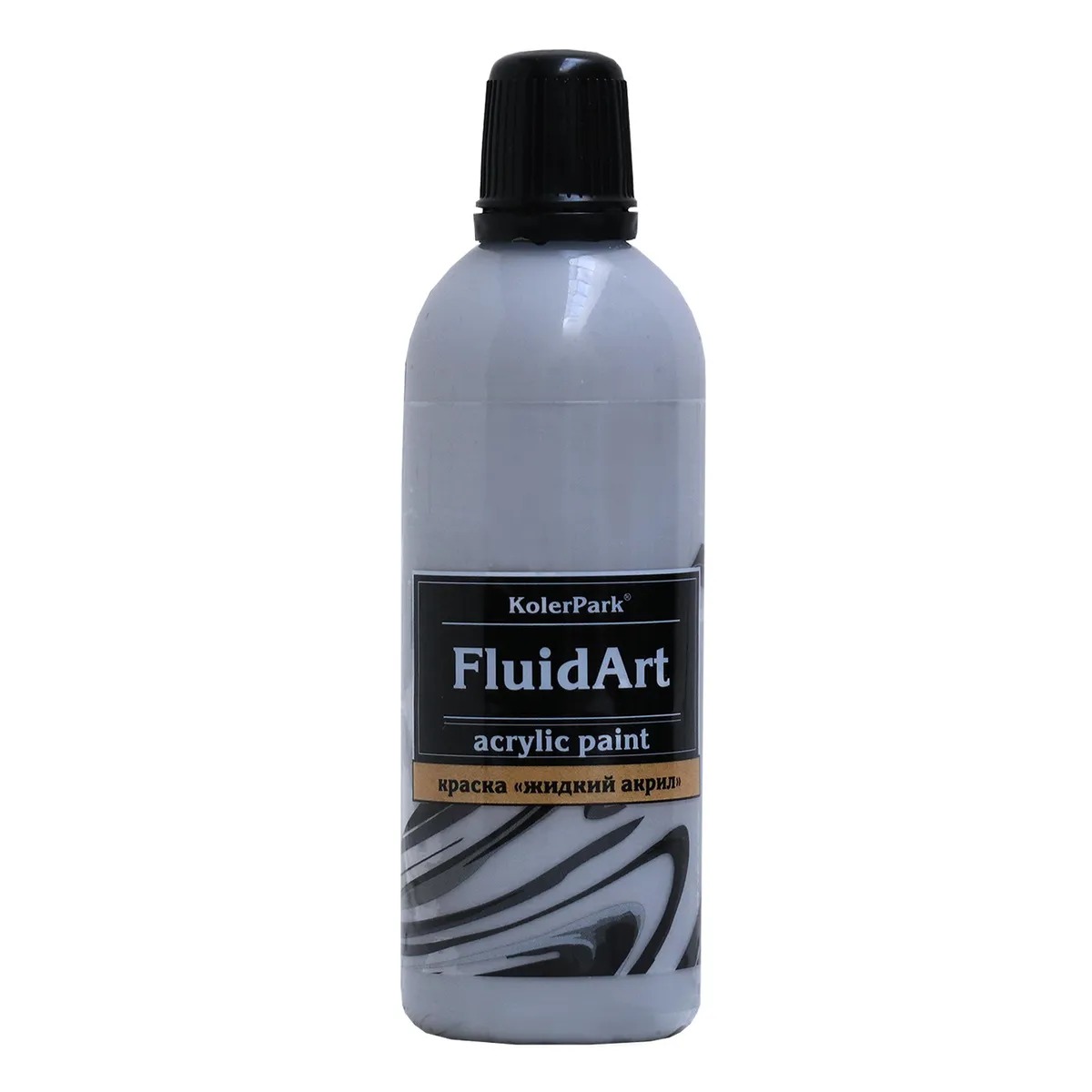 Где купить Краска KolerPark fluid art серый 80 мл KolerPark 